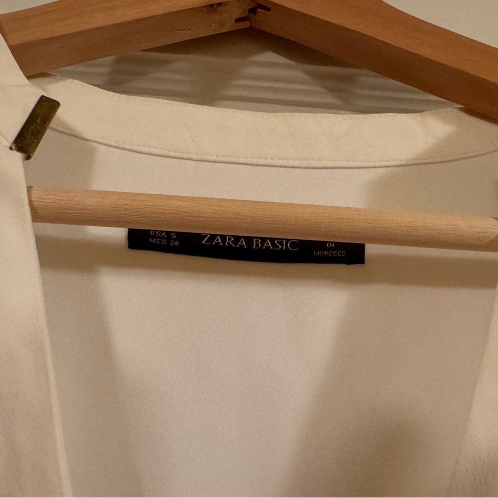 Zara Basic Cream Blouse - image 3